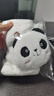 云見森知 手套女冬季韓版學(xué)生寫字可愛(ài)手套露半指翻蓋熊貓手套保暖加絨加厚兒童戶外騎行手套 白色 曬單實(shí)拍圖