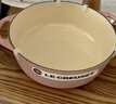 酷彩（Le Creuset）法國進(jìn)口琺瑯鑄鐵鍋湯鍋燜燉煮鍋電磁爐燃氣通用22cm圓形鍋雪紡粉 曬單實(shí)拍圖