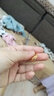 賽菲爾禮物黃金戒指女足金999.9仿鉆桃心車花愛心金戒 活口戒指 約2.4克 曬單實拍圖
