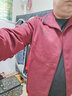 豪珠（HAOZHU）輕奢品牌中年男士商務(wù)休閑套裝春秋運動(dòng)套裝中年運動(dòng)服父親四件套 酒紅（春秋四件套） 3XL建議160-180斤 曬單實(shí)拍圖