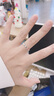 蕭邦（Chopard）明星同款小冰塊18K金窄版單鉆情侶戒指結(jié)婚女士七夕禮物官方正品 18K白金窄版單鉆 51 曬單實(shí)拍圖
