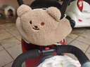 焱思泰電動(dòng)車(chē)防撞頭保護墊神器電瓶車(chē)摩托車(chē)防撞墊頭枕兒童前置座椅公仔 小熊防撞墊-把手款（通用） 【舒適柔軟   全方位防撞】 曬單實(shí)拍圖