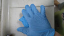 超護(hù)一次性手套丁腈高彈餐飲廚房清潔實(shí)驗(yàn)美容美發(fā)防水乳膠橡膠手套居家防護(hù) 紫色高彈丁腈手套100只/盒 男士常規(guī)L碼（大碼） 曬單實(shí)拍圖