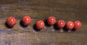 聽(tīng)山語(yǔ)天然南紅瑪瑙手鏈散珠子瓦西柿子紅火焰紋手串配珠佛珠圓隔珠DIY 精選7A火焰紋（6mm/顆） 曬單實(shí)拍圖