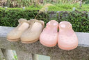 維布倫（VEBLEN）洞洞鞋女防滑夏季海邊軟底軟面包頭沙灘鞋輕便踩屎感護(hù)士果凍鞋女 6601茶金 36 曬單實(shí)拍圖
