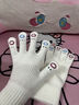 途尊嘴嘴怪手套五指可愛(ài)韓版毛線(xiàn)針織加厚保暖手套女冬季騎行可觸摸屏 黑色-噢嘴怪怪 均碼( 暖暖度過(guò)整個(gè)冬天] 曬單實(shí)拍圖