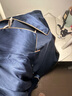 珊目爾【男士新款】重磅19姆米真絲睡衣男6A級100%桑蠶絲家居服套裝 藏藍色(長(cháng)袖長(cháng)褲) 金色包邊 XL (170)158斤以?xún)冗m合 曬單實(shí)拍圖