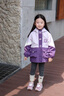 班喜迪女童外套春秋季2025新款兒童衣服洋氣女寶寶三合一可拆卸秋裝童裝 紫色 三合一 【搖粒絨內膽】 80 cm 曬單實拍圖