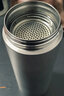 格亞（GEYA）抗菌純鈦保溫杯 商務(wù)純鈦杯保溫水杯高檔男士泡茶杯子定制送禮盒 鈦本色【高檔禮盒】 曬單實(shí)拍圖