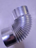 FANCYCHIC不銹鋼彎頭90度45度鍍鋅波紋螺紋彎頭熱水器配件油煙機排煙管煙囪 180mm-插內徑180管90度鍍鋅 曬單實(shí)拍圖