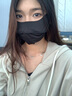 BUBU防曬口罩女高顏值護眼角防紫外線(xiàn)遮陽(yáng)真冰絲夏季薄款透氣全臉面罩 黑色 曬單實(shí)拍圖