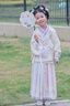 愛寶適兒童漢服女童春夏襦裙中國風(fēng)唐裝女孩兒童節(jié)禮物漢唐表演服T027 玉瑤臺 120 cm【建議身高115-125cm】 曬單實拍圖