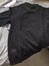布先生春秋長(zhǎng)袖t恤男 寬松T恤男撞色男t恤 打底衣服男裝 BT10995 黑色 L (175) 曬單實(shí)拍圖