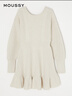 moussy 新品日系甜美風(fēng)針織魚尾連衣裙女010FAG70-6080 010白色 M 00002/M 曬單實(shí)拍圖