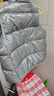 雅鹿2025新款兒童羽絨服馬甲內膽內穿男童女童中大童外穿洋氣背心坎肩 灰色 130cm 曬單實(shí)拍圖