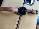 華為真皮表帶GT5pro/GT4gt3蝴蝶扣頭層牛皮Watch4pro/watch5針扣 小牛皮蝴蝶扣-精鋼自彈【棕色銀 GT4/GT3/GT2\gt=46表盤22mm 曬單實拍圖