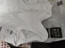 唐狮夏季新款t恤男短袖纯色圆领男装宽松港风潮流白色打底衣多穿 漂白 XL 实拍图