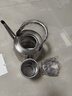 振能304不銹鋼加厚家用水壺內(nèi)置網(wǎng)篩泡茶壺流水線壺嘴小型燒水壺 14cm 不銹鋼色 曬單實(shí)拍圖