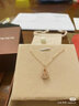 周生生 福祿雙全 葫蘆18K玫瑰金項鏈 薄荷系列 92528N定價(jià) 47厘米 曬單實(shí)拍圖