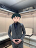 羅蒙（ROMON）高端西服套裝男英倫風西裝商務職業(yè)正裝大碼寬松新郎伴郎結(jié)婚禮服 深灰兩粒扣【西服+馬甲+西褲】 2XL （適合135-145斤） 曬單實拍圖