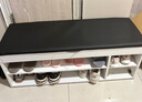 造作紀免安裝可坐式鞋柜家用進(jìn)出門(mén)口換鞋凳鞋架一體靠墻軟包穿鞋凳無(wú)門(mén) 大理石色三層120cm帶靴位 曬單實(shí)拍圖