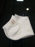 仙女課代表6雙白色襪子女士短筒棉襪日系可愛(ài)布標夏季薄款 1雙 曬單實(shí)拍圖