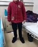恒源祥奶奶冬裝棉襖加絨加厚棉衣服60歲秋裝繡花中老年人外套女?huà)寢屝驴?紅色+加絨褲 2XL 建議100-115斤 曬單實(shí)拍圖