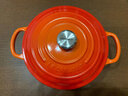 酷彩（Le Creuset） 鑄鐵琺瑯鍋法國(guó)進(jìn)口圓形湯鍋燉鍋22cm 火焰橙 22cm 3.3L 曬單實(shí)拍圖