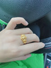 中鑫珠寶金滕花絲黃金戒指女足金999鏤空皇冠戒指5G工藝首飾送女友 4.28g 曬單實(shí)拍圖