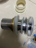 七牛【德國】洗手盆下水道側排面盆下水器排水管墻排洗臉盆配件省空間 【大帽彈跳有孔銅下水器】 面盆側排套裝管長100cm 曬單實拍圖