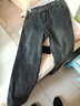 依男說(shuō)衣高端牛仔褲男寬松春秋新款直筒闊腿褲潮流休閑大碼復古高端褲子男 黑色【冬季加絨款】 31 （體重130-140斤） 曬單實(shí)拍圖