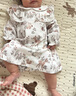 乖奇熊女寶寶純棉連衣裙春裝公主裙嬰兒外出裙子洋氣周歲禮服春秋季 曬單實(shí)拍圖