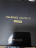 華為（HUAWEI）WATCH 5 智能手表 鴻蒙AI獨(dú)立通話eSIM手勢操控指尖血氧微體檢長續(xù)航國家補(bǔ)貼15%【華為官方授權(quán)】 46mm大表 蒼穹黑氟橡膠表帶 曬單實(shí)拍圖