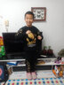 宇龍童話兒童裝春秋男童套裝衛(wèi)衣10兒童洋氣秋款大童13歲男孩運動帥氣衣服 金葉春秋裝（衣服褲子） 150 碼建議身高1.4米左右 曬單實拍圖