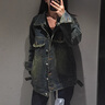 JEZE美式復(fù)古水洗牛仔外套女2024春秋季新款感寬松夾克上衣潮 深藍(lán)色【z】【牛仔外套/外套女/小香風(fēng) M 【建議95-105斤】 曬單實拍圖