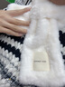 槿城冬天韓版毛毛圍巾仿獺兔毛圍脖女秋冬季毛絨領(lǐng)脖套貼標WJ2112 貼標白色 曬單實(shí)拍圖
