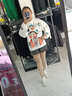 歐貝汐煙灰色高腰牛仔短褲女春夏春秋冬毛邊新款不規(guī)則寬松學(xué)生熱褲潮 6713灰色 L 曬單實(shí)拍圖