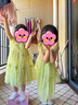 G.DUCKKIDS女童公主裙兒童裝格子雪紡蛋糕裙2025夏季新款女寶寶甜美連衣裙 綠色 110 cm 曬單實拍圖