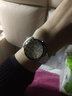 鱷紋真皮牛皮表帶 適配 DW folli follie小尺寸女士表帶10 12 14 16mm 白色 金色扣 16mm 曬單實(shí)拍圖