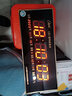 康巴絲2024新款衛(wèi)星自動(dòng)對(duì)時(shí)LED電子鐘掛鐘客廳家用萬(wàn)年歷壁掛 手動(dòng)對(duì)時(shí)55*22紅字 其他 曬單實(shí)拍圖