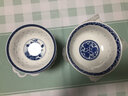 LICHEN 景德鎮(zhèn)老式青花玲瓏陶瓷碗 釉下彩陶瓷餐具飯碗 中式優(yōu)級品餐具 十個裝 牡丹花玲瓏碗 5英寸 曬單實拍圖