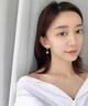 禾匠通體925純銀瑪瑙耳環(huán)女士高級感耳扣情人節生日禮物送女友老婆 925銀白瑪瑙耳扣【配證書(shū)】 曬單實(shí)拍圖