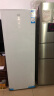 海尔（Haier）立式冰柜家用 新一级节能风冷无霜抽屉式小冷柜 零下30℃鲜活保湿深冷速冻海鲜冷冻柜冷藏小冰箱 一级双变频+白色彩晶面板+-30℃深冻| 208L 实拍图