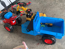 看寶貝兒童電動(dòng)車(chē)拖拉機小孩玩具車(chē)2-10歲可坐人超大號四輪寶寶童車(chē) 手扶式雙驅12V電瓶 曬單實(shí)拍圖