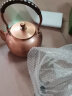 言易铜壶烧水壶手工泡茶壶家用沏茶壶加厚纯紫铜茶壶大容量煮茶壶水壶 花开富贵单个 实拍图