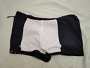 速比濤（Speedo）兒童泳褲漸變式印花平角泳褲男童 防曬抗氯 黑色/綠色 11-12 曬單實(shí)拍圖