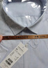 凡客誠品（VANCL）純色商務(wù)正裝男士免燙棉質(zhì)休閑上衣白襯衣 長(cháng)-白底藍條 41 曬單實(shí)拍圖