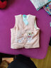 貝貝怡童裝馬甲男女童洋氣背心上衣秋冬寶寶保暖坎肩上衣奧粒絨 粉色 110 （建議身高100-110cm） 曬單實(shí)拍圖