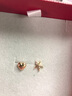 阿梵尼18K金心形耳釘女學(xué)生海星不對(duì)稱耳環(huán)AU750彩金耳環(huán)個(gè)性時(shí)尚 心形海星耳釘一對(duì) 曬單實(shí)拍圖