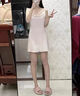 莫代爾性感睡衣女夏季新款吊帶睡裙冰絲蕩領(lǐng)開(kāi)叉新娘結婚夏天家居服裙子 香檳色【單裙】 M 曬單實(shí)拍圖